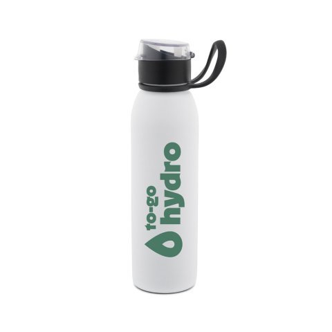 LEMIEUX. Botella deportiva de acero inoxidable (90 % reciclado) de 670 mL - Blanco