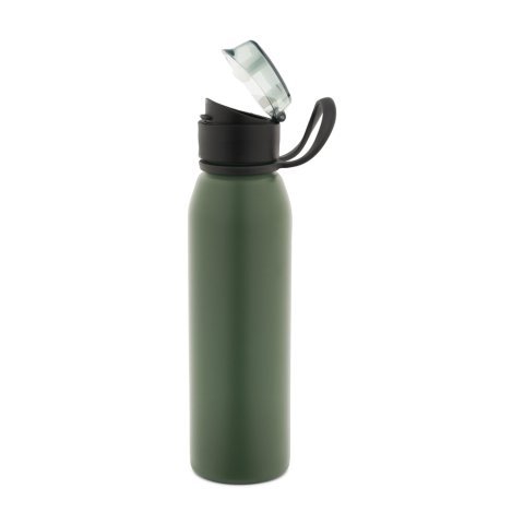 LEMIEUX. Botella deportiva de acero inoxidable (90 % reciclado) de 670 mL - Verde militar