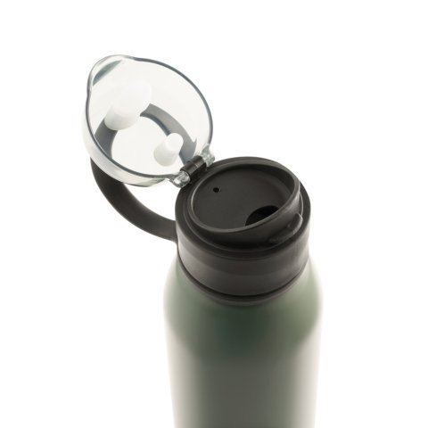 LEMIEUX. Botella deportiva de acero inoxidable (90 % reciclado) de 670 mL - Verde militar