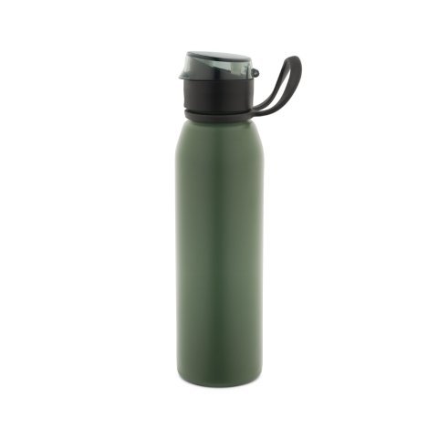 LEMIEUX. Botella deportiva de acero inoxidable (90 % reciclado) de 670 mL - Verde militar