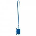 NICOLAUS. Card holder with smartphone holder - Royal blue