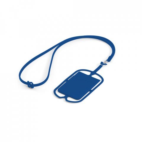 NICOLAUS. Card holder with smartphone holder - Royal blue