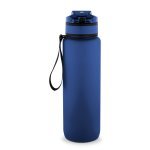 ERIKSSON. Botella fabricada en PET reciclado (100 % rPET), con frases motivadoras y marcas horarias para animarle a beber agua - Azul