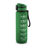 ERIKSSON. Botella fabricada en PET reciclado (100 % rPET), con frases motivadoras y marcas horarias para animarle a beber agua - Verde