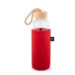 STOREY. Funda de fieltro reciclado (100% rPET), ideal para botellas - Rojo
