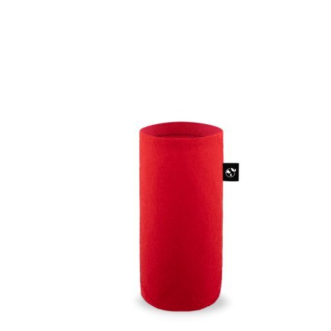STOREY. Funda de fieltro reciclado (100% rPET), ideal para botellas - Rojo