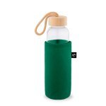 STOREY. Funda de fieltro reciclado (100% rPET), ideal para botellas - Verde oscuro