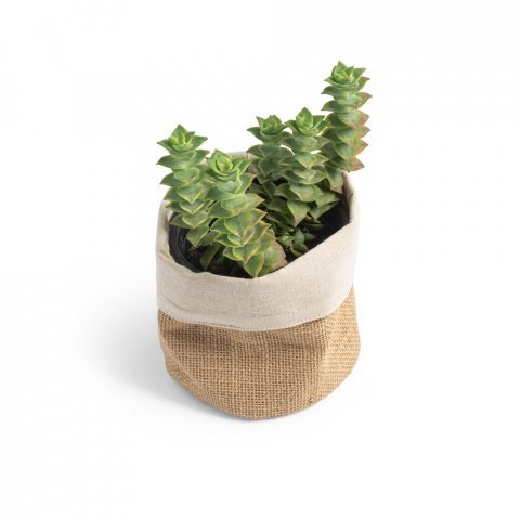 DUCASSE. Geantă multifuncțională din iută (260g/m&sup2;) și bumbac (120g/m&sup2;) - Natural