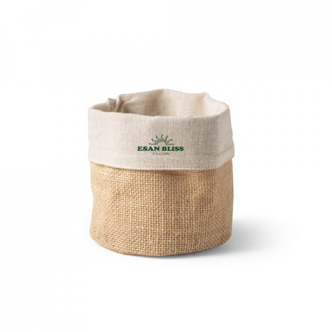 DUCASSE. Geantă multifuncțională din iută (260g/m&sup2;) și bumbac (120g/m&sup2;) - Natural