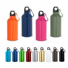 LANDSCAPE S. Bouteille de sport 400mL en aluminium avec mousqueton