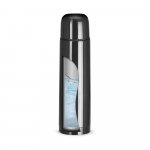 LUKA. Thermosflasche aus Edelstahl mit 500 ml Fassungsverm&ouml;gen - Schwarz