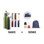 KORVER. Aluminium 650 mL sportfles