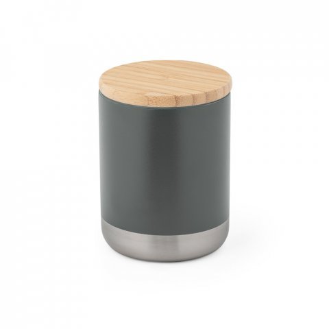 NORRE TUMBLER. Pahar de vid din oțel inoxidabil (36% reciclată) cu perete dublu 370 mL - Gri inchis