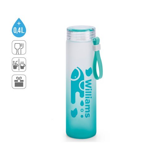 WILLIAMS. Flasche aus Borosilikatglas und Deckel aus AS 470 mL
