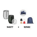 RONDE. Bicchiere da viaggio da in acciaio inox 400 mL