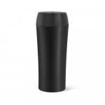 MONARDA. Cestovn&yacute; poh&aacute;r z nerezovej ocele a PP 470 ml - Čierna