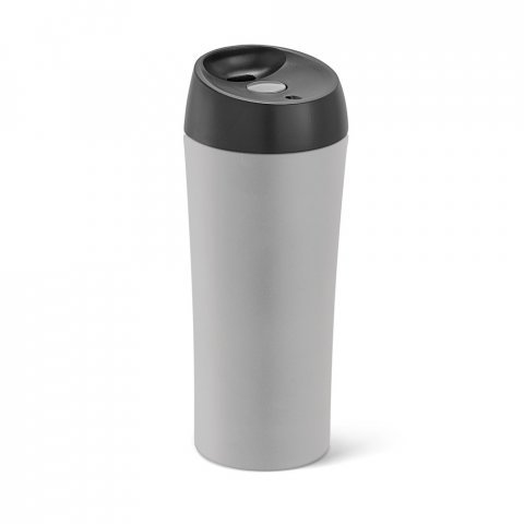 MONARDA. Cestovn&yacute; poh&aacute;r z nerezovej ocele a PP 470 ml - Siv&aacute;