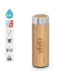 NATUREL. Bamboe en roestvrijstalen (90% gerecycled) thermische 430 ml