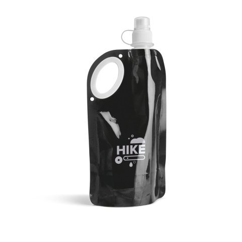 HIKE. Bouteille pliable 750mL en PET, PA et PE - Noir