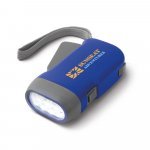 EDDIE. Linterna Dynamo con 3 leds - Azul