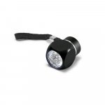 LOUIS. Torcia in alluminio con 6 LED - Nero