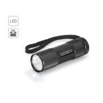 FLASHY. Aluminium zaklamp met 9 LED's en handvat