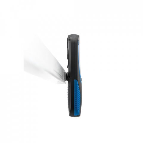 PAVIA. Linterna hecha en ABS, con LED COB - Azul