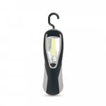 PAVIA. Linterna hecha en ABS, con LED COB - Gris claro