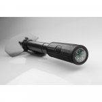 DIG. Metalen opvouwbare schep met kompas - Zwart