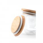 ECUADOR M. Borosilicate glass travel cup 250 mL - Natural