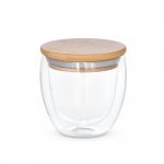 ECUADOR M. Borosilicate glass travel cup 250 mL - Natural