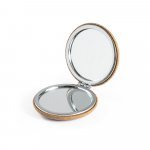 TILBURY. Espejo doble de bolso - Natural