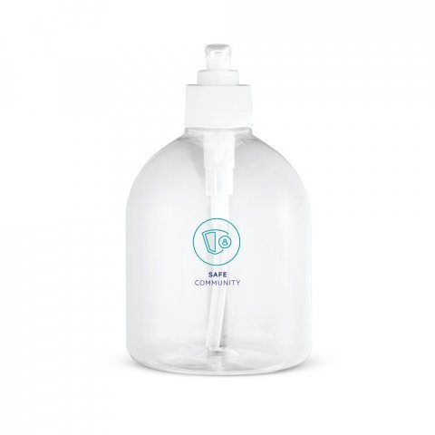 REFLASK 500. Sticlă cu dozator din PET și PP 500 mL - Alb