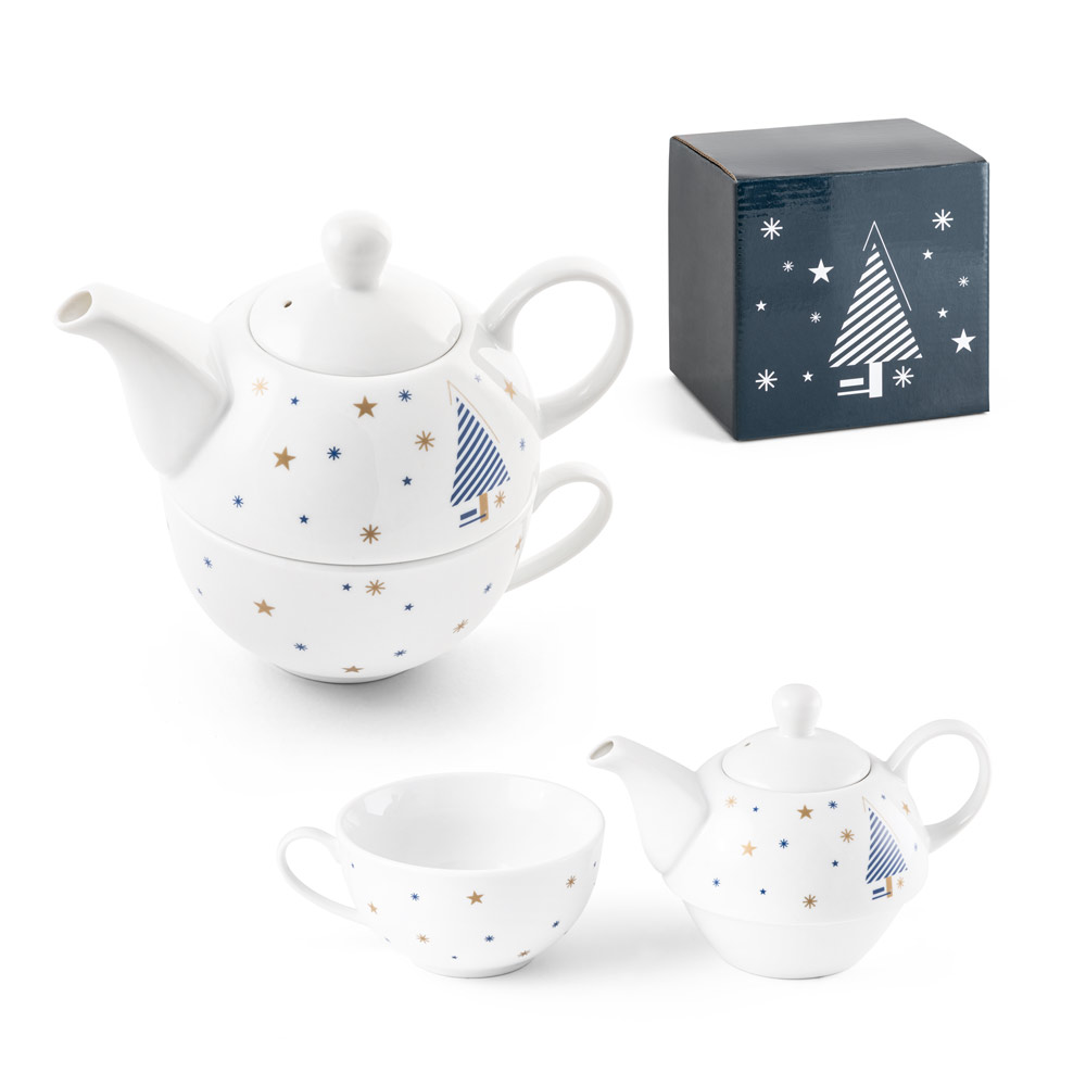 Conjunto de chá em porcelana — Personalizado
