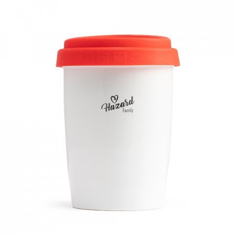 HAZARD. Verre de voyage - Rouge