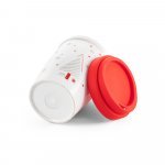 HAZARD. Verre de voyage - Rouge