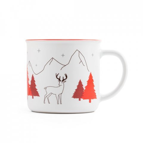 VERNON X. Taza de ceramica - Rojo