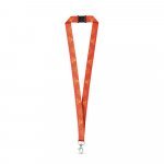 BRISTOL. SET Lanyard SUBLIMATION Long II (20 mm) med 20 mm avtryckarkarbinhake och s&auml;kerhetssp&auml;nne - Vit
