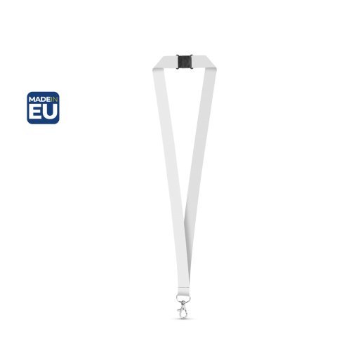 DOVER. SET Lanyard SUBLIMATION Long II (20 mm) &uacute;jrahasznos&iacute;tott poli&eacute;szterből (100% rPET), 20 mm-es karabinerrel &eacute;s biztons&aacute;gi csattal
