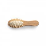 DERN. Spazzola per capelli in legno con denti in bamb&ugrave; - Naturale