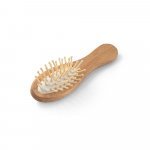 DERN. Spazzola per capelli in legno con denti in bamb&ugrave; - Naturale