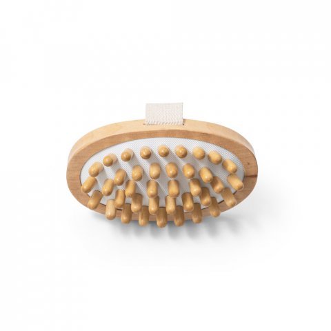 DOWNEY. Cepillo de masaje de ba&ntilde;o de madera - Natural