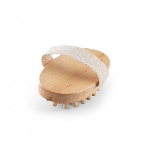 DOWNEY. Cepillo de masaje de ba&ntilde;o de madera - Natural