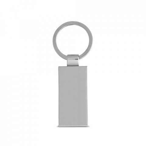 HOMER. Rectangular bamboo keyring - Natural