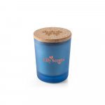 DUVAL. Vela arom&aacute;tica con tapa de corcho 180 g - Azul