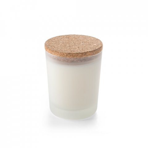 DUVAL. Vela arom&aacute;tica con tapa de corcho 180 g - Blanco