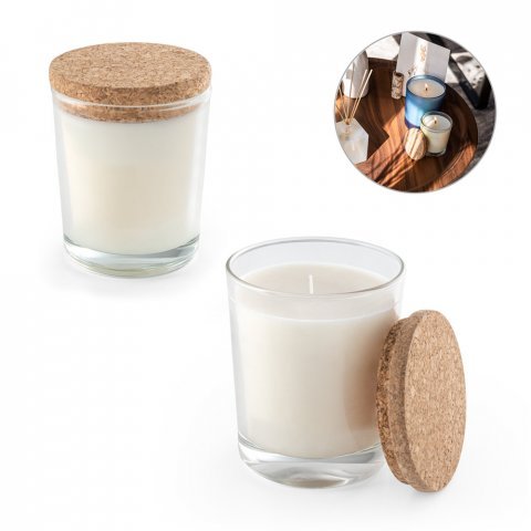 ZEN 180. Ароматна свещ в стъклена чаша с корков капак 180 g