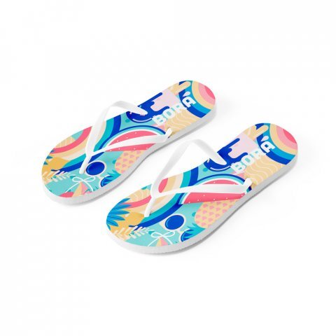 BALI S / M. Pantuflas con suela sublimable totalmente personalizables - Blanco