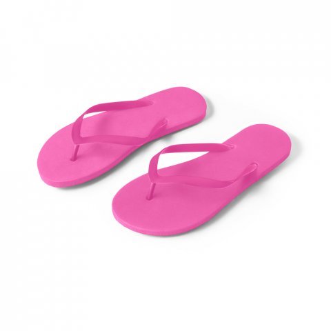 MAUPITI L / XL. Bekv&auml;ma tofflor med PE-sula och PVC-band - Rosa