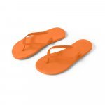 MAUPITI L / XL. Bekv&auml;ma tofflor med PE-sula och PVC-band - Orange
